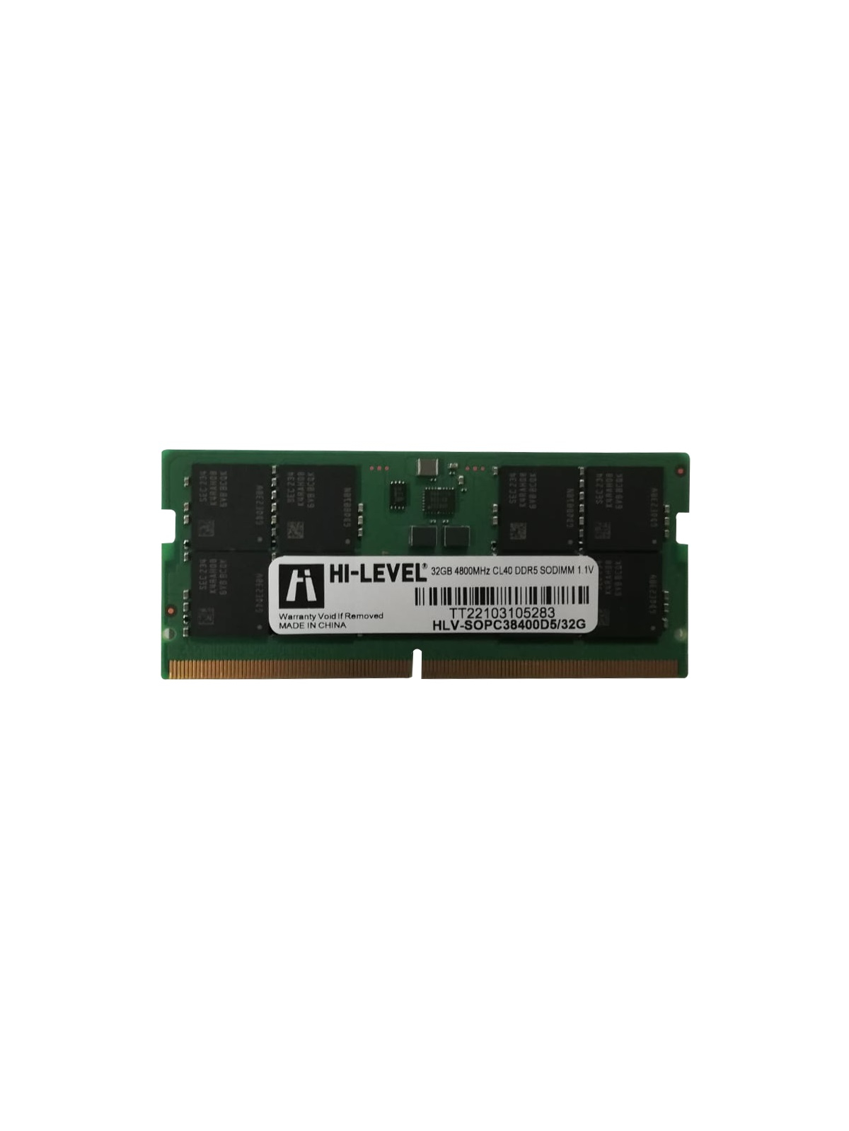 32GB DDR5 4800MHz SODIMM HLV-SOPC38400D5/32G HI-LEVEL