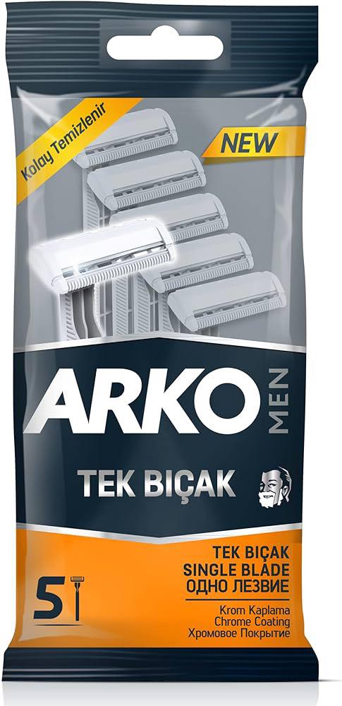 Arko Men Tıraş Bıçağı (Tek Bıçak) (Traş) (5 li) (1 Paket)