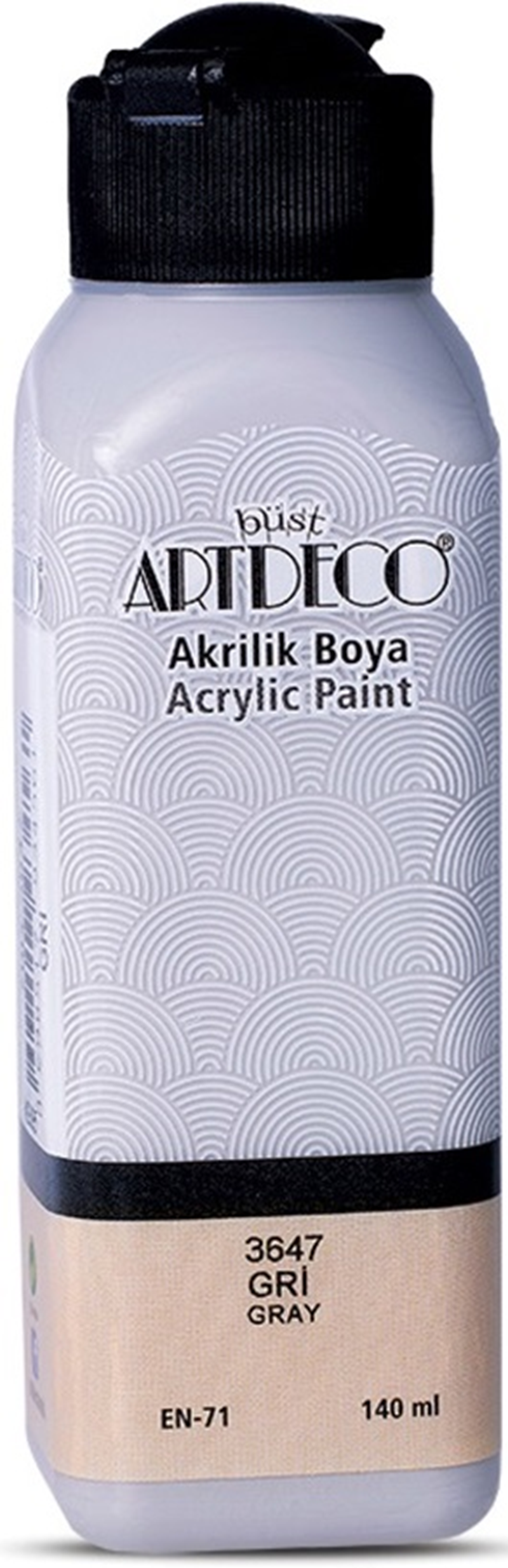 ARTDECO AKRİLİK BOYA 140 ML GRİ Y-070R-3647- 