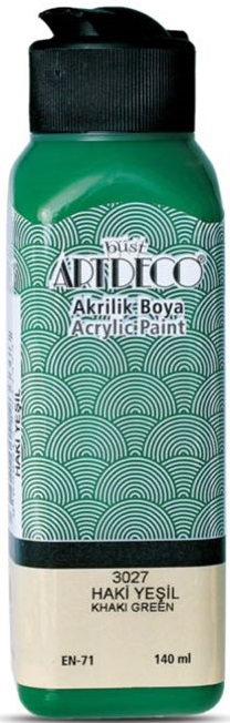 ARTDECO AKRİLİK BOYA 140 ML HAKİ YEŞİL Y-070R-3027- 