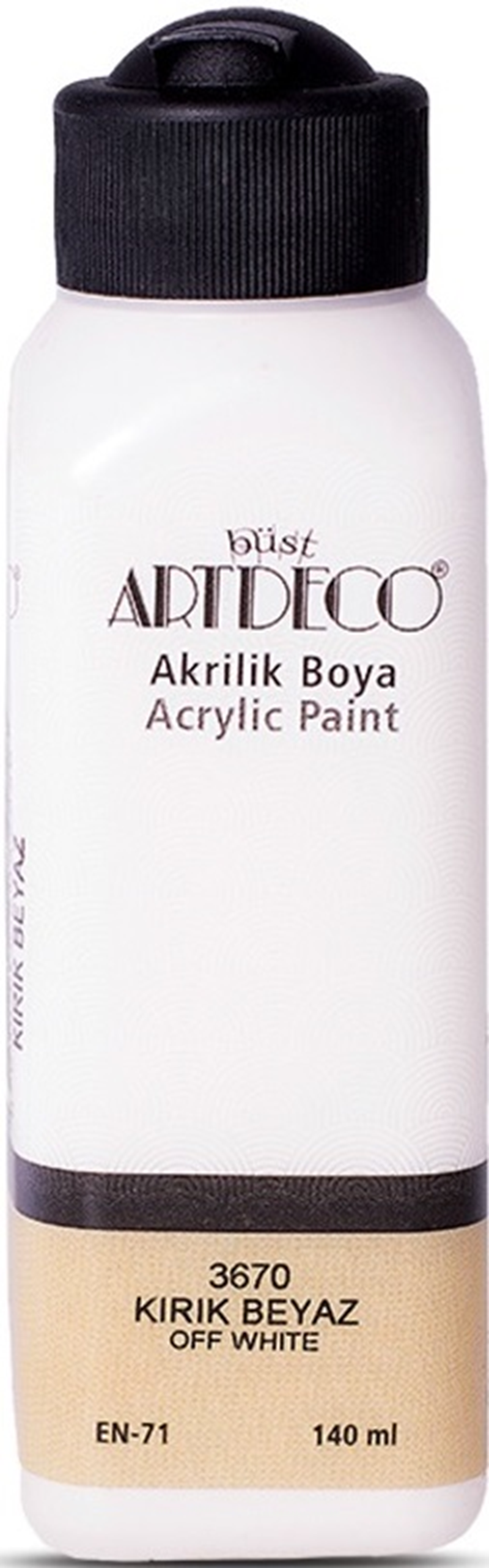 ARTDECO AKRİLİK BOYA 140 ML KIRIK BEYAZ Y-070R3670- 