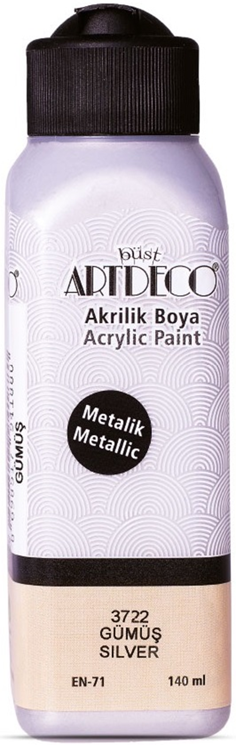 ARTDECO AKRİLİK BOYA 140 ML METALİK GÜMÜŞ Y-071R-3722- 