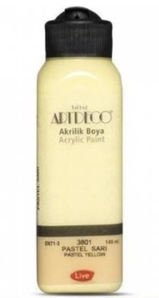 ARTDECO AKRİLİK BOYA 140 ML PASTEL SARI Y-070R3801- 