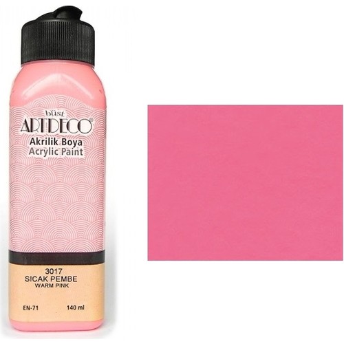 ARTDECO AKRİLİK BOYA 140 ML SICAK PEMBE Y-070R-3017- 