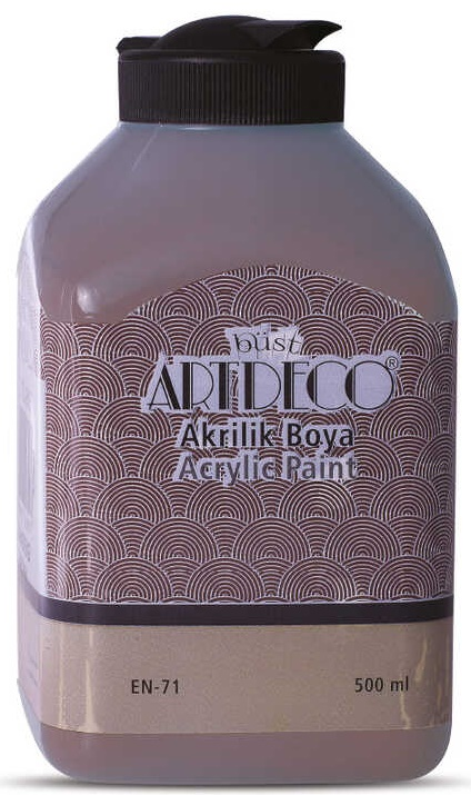 ARTDECO AKRİLİK BOYA 500 ML GRİ 070L-3647- 