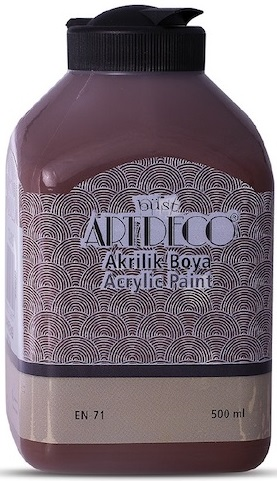 ARTDECO AKRİLİK BOYA 500 ML KAHVERENGİ Y-070L-3615- 