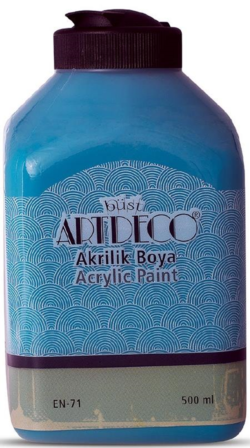 ARTDECO AKRİLİK BOYA 500 ML KELEBEK MAVİ 070L-3044- 