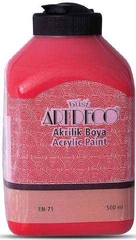 ARTDECO AKRİLİK BOYA 500 ML KIRMIZI Y-070L-3016- 