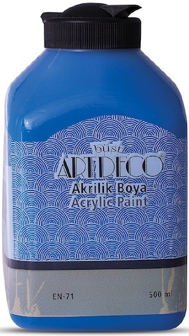 ARTDECO AKRİLİK BOYA 500 ML MAVİ Y-070L-3610 - 