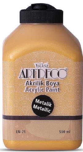 ARTDECO AKRİLİK BOYA 500 ML METALİK ALTIN 071L-3721- 