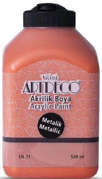 ARTDECO AKRİLİK BOYA 500 ML METALİK BAKIR Y-071L-3728- 