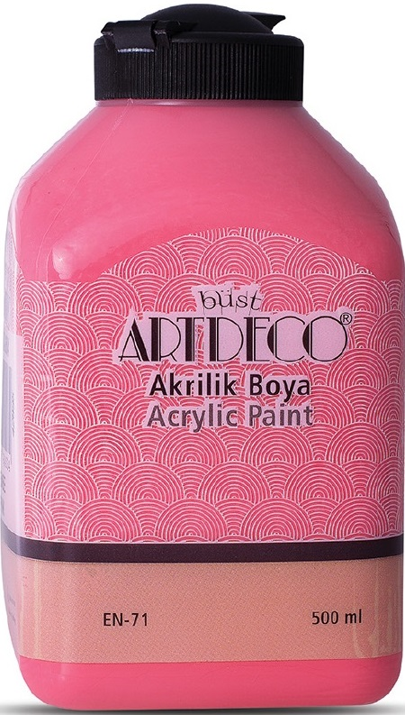 ARTDECO AKRİLİK BOYA 500 ML PEMBE Y-070L-3604- 