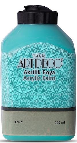 ARTDECO AKRİLİK BOYA 500 ML SU YEŞİLİ 070L-3662- 