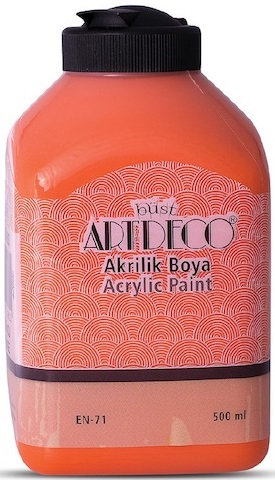 ARTDECO AKRİLİK BOYA 500 ML TURUNCU Y-070L-3603- 