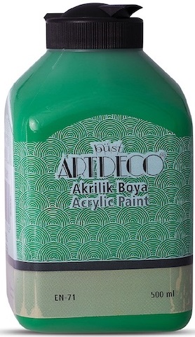 ARTDECO AKRİLİK BOYA 500 ML YEŞİL Y-070L-3612 - 