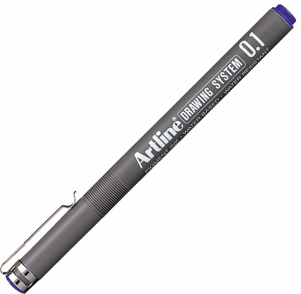 ARTLINE ÇİZİM KALEMİ DRAWING SYSTEM 0.1 MM 231 MAVİ- 