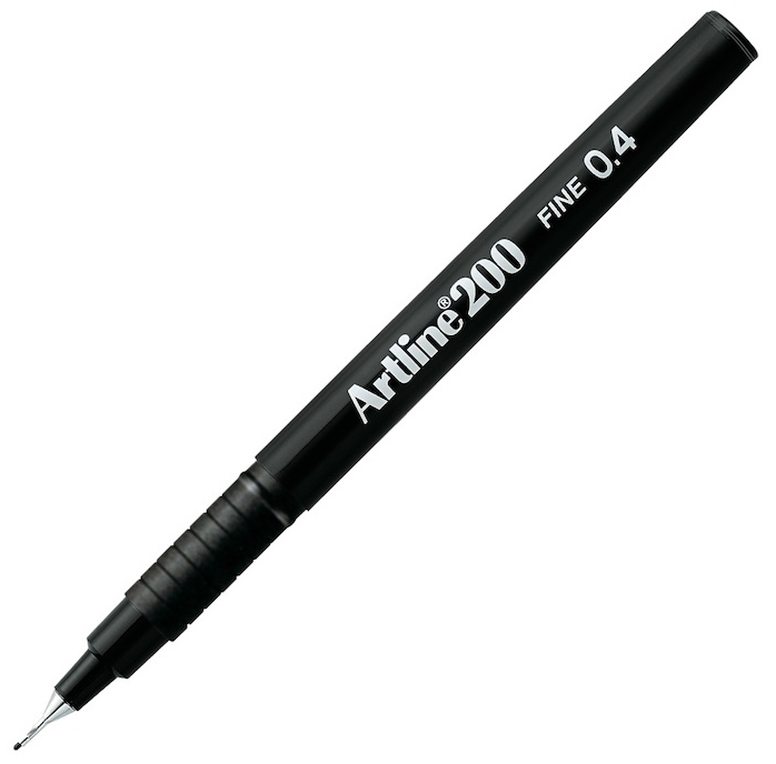 ARTLINE FINELINER 200N KALIN GÖVDE 0.4 SİYAH EK-200/12 S- 