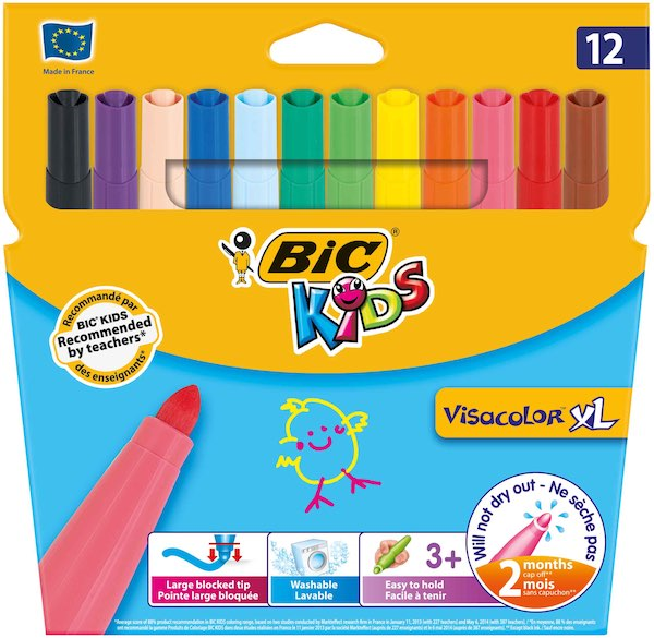 BIC KEÇELİ KALEM VISA JUMBO 12 RENK 829007-8922231- 