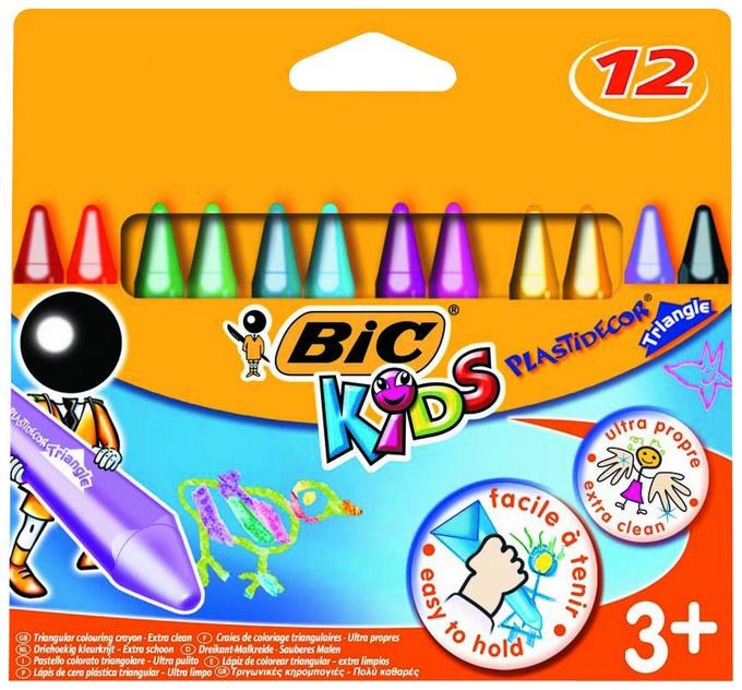 BIC PASTEL BOYA PLASTIDECOR ÜÇGEN 12 Lİ 8297732- 