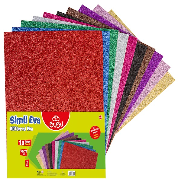 BU-BU EVA 50x70 SİMLİ 2MM 10 RENK 15x21 BUBU00103- 