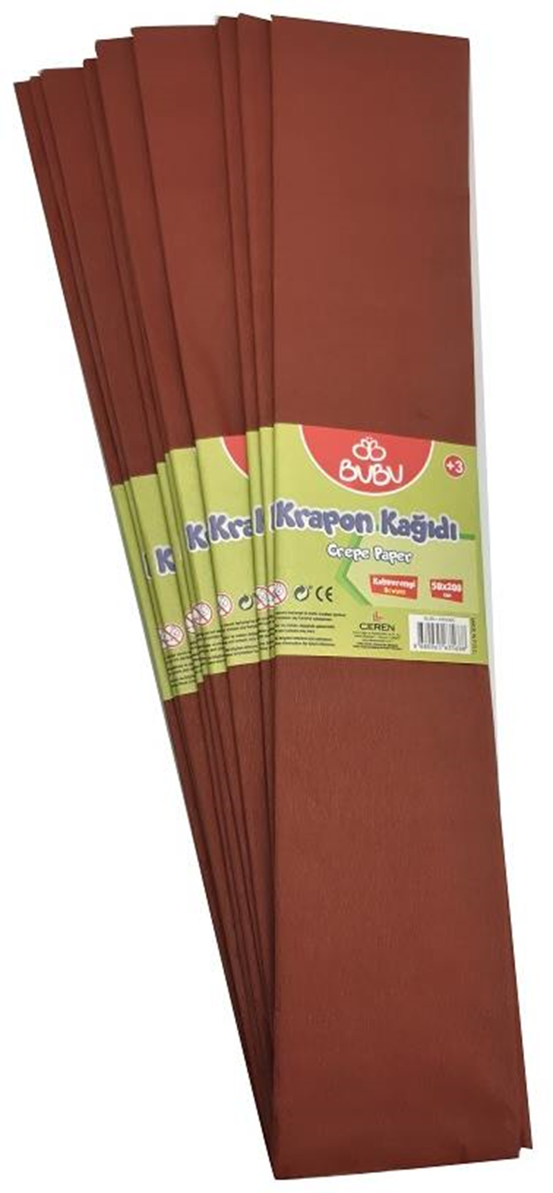 BU-BU KREPON KAĞIDI KAHVE 10 LU KR0006- 