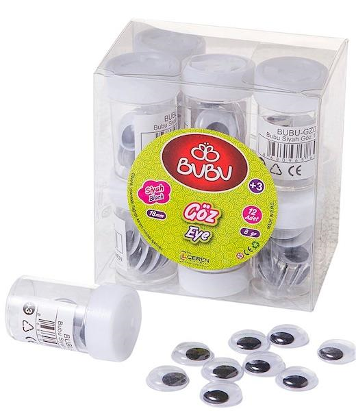 BU-BU OYNAR GÖZ SİYAH 18 MM 8GR BUBU-GZ0005- 