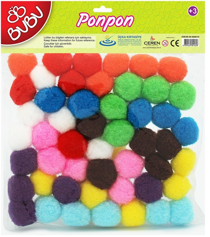 BU-BU PONPON 3CM 50Lİ CRN-BUBU00110- 