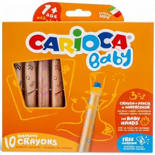 CARİOCA BOYA KALEMİ 3in1 JUMBO 6 LI +1 YAŞ 42817- 