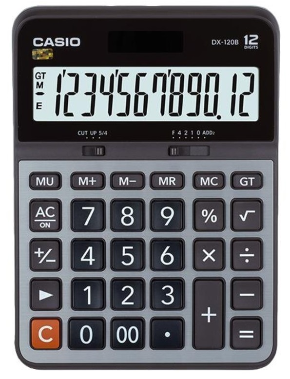 CASIO HESAP MAKİNESİ MASAÜSTÜ DX-120B 12 HANE- 