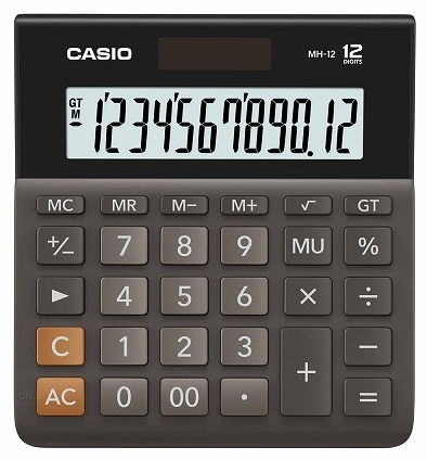 CASIO HESAP MAKİNESİ MASAÜSTÜ MH-12 12 HANE- 