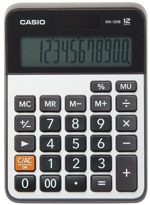 CASIO HESAP MAKİNESİ MASAÜSTÜ MX-120B 12 HANE- 