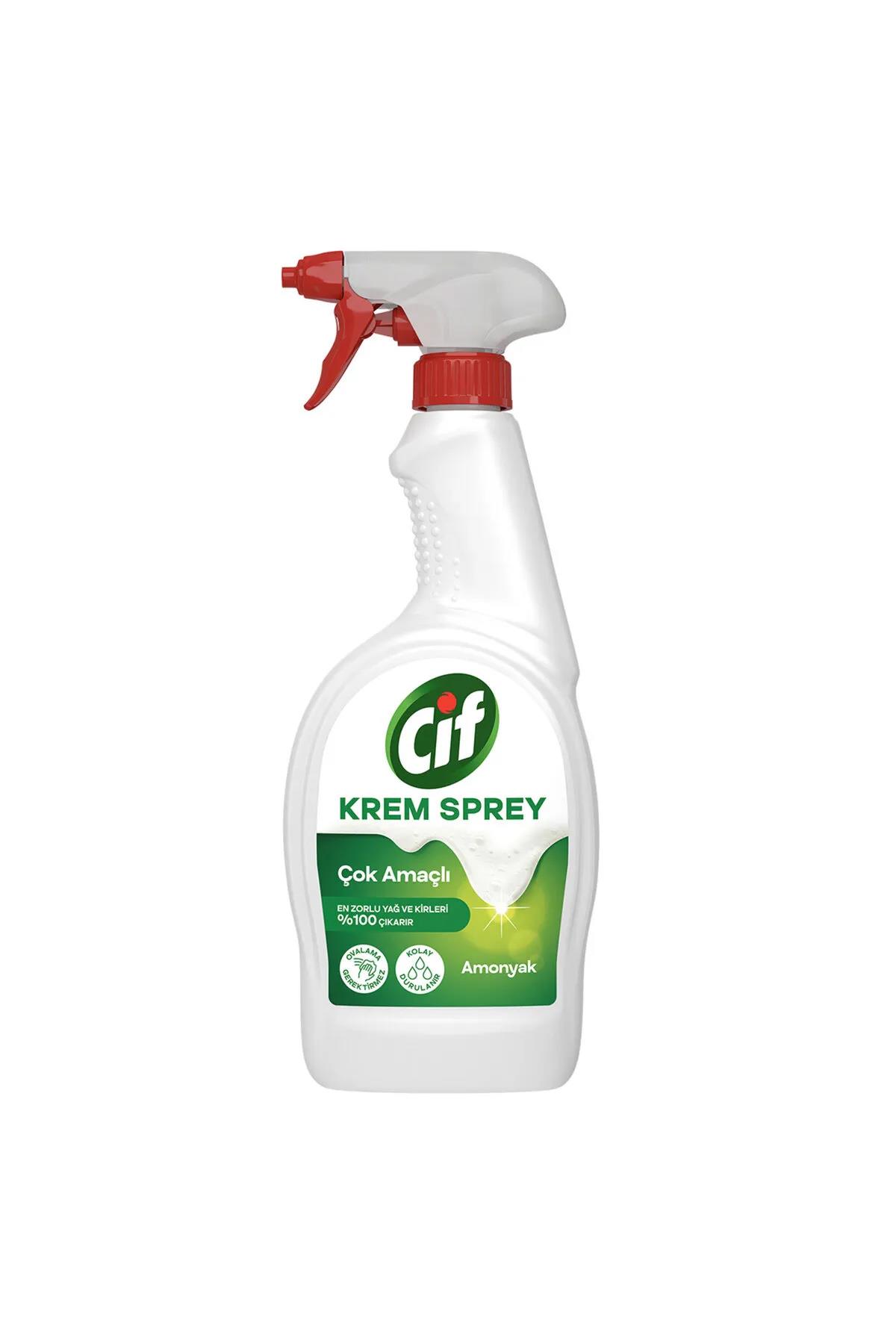 Cif Amonyak Çok Amaçlı Krem Sprey (750 Ml) (1 Adet)