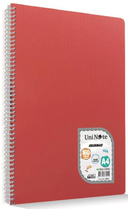 ÇINAR DEFTER A4 COLORMAXI SPİRALLİ PP KAPAK 96 YP. DÜZ 73003- 