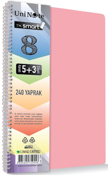 ÇINAR DEFTER A4 I M SMART SEPERATÖRLÜ 6K+3Ç 225 YP. 62060- 