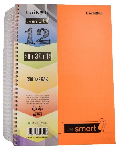 ÇINAR DEFTER A4 I'M SMART SEPERATÖRLÜ 8K+3Ç+1D 300 YP. 62065- 