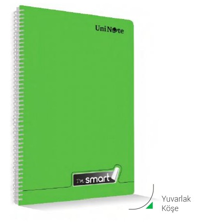 ÇINAR DEFTER A4 I'M SMART SPİRALLİ PP KAPAK 60 YP. DÜZ 72903- 