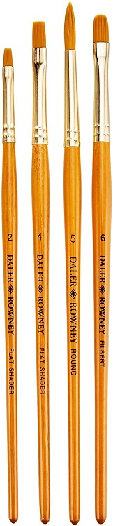 DALER ROWNEY FIRÇA SETİ GOLD TAKLON 4 LÜ SET-4 216920403- 