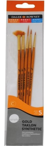 DALER ROWNEY FIRÇA SETİ GOLD TAKLON 5 Lİ SET-1 216920500- 