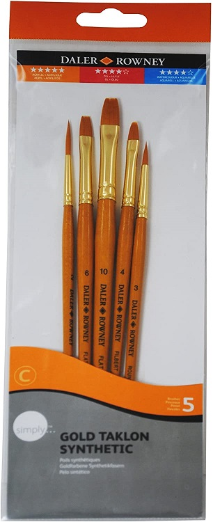 DALER ROWNEY FIRÇA SETİ GOLD TAKLON 5 Lİ SET-2 216920501- 