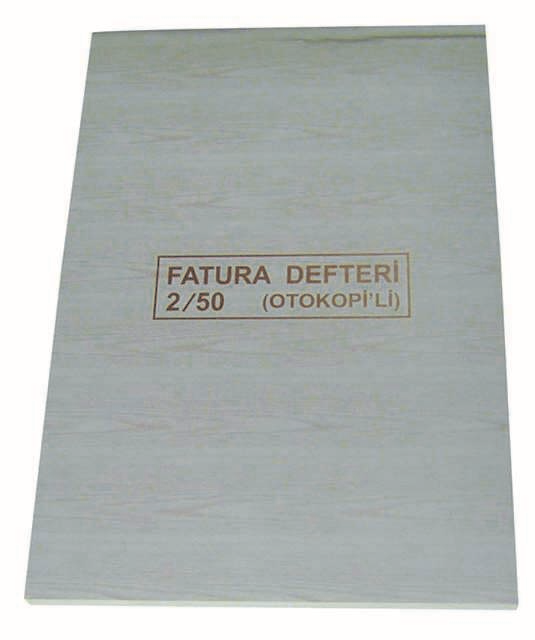 DİLMAN FATURA DEFTERİ OTOKOPİLİ 2/50 3 NÜSHA- 