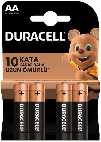 DURACELL PİL 4 LÜ AA KALEM - 