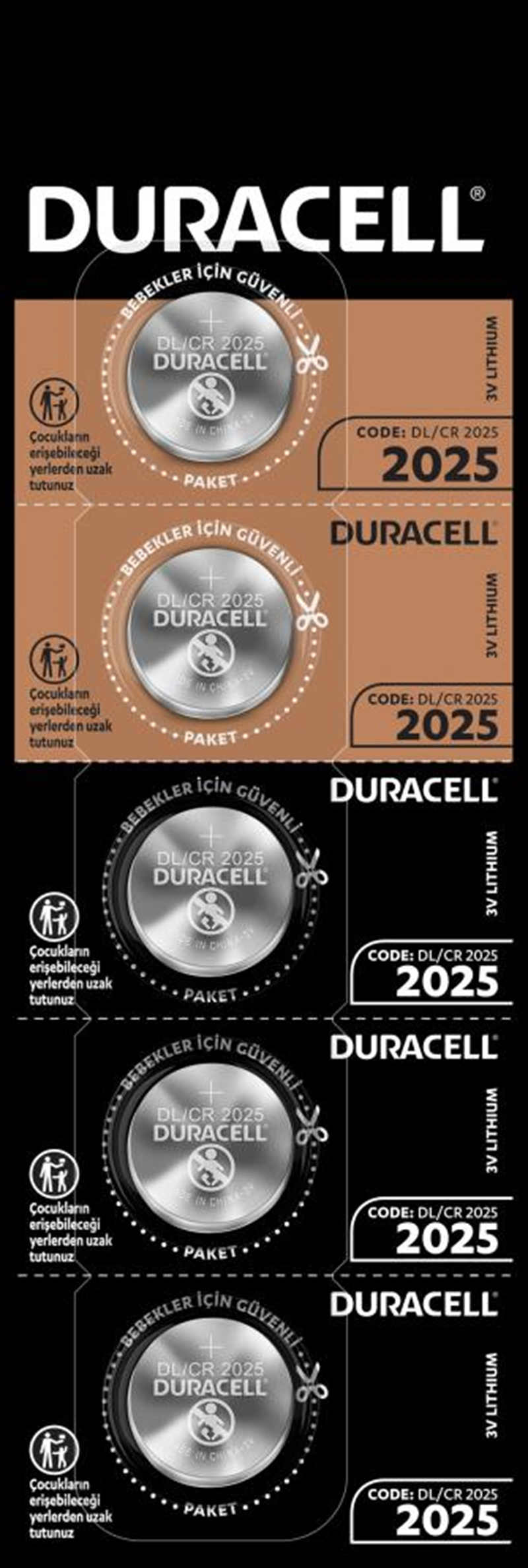 DURACELL PİL DÜĞME 3V 5 Lİ 2025- 