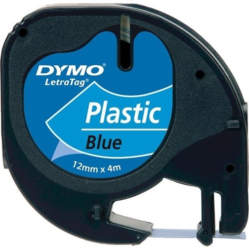 DYMO ŞERİT LETRATAG PLASTİK 12MM x 4MT MAVİ 721650 59426- 