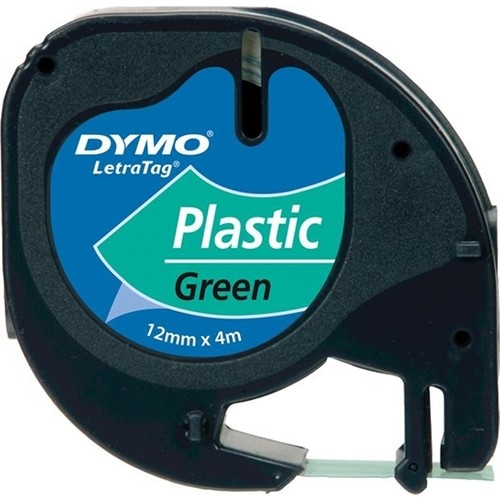 DYMO ŞERİT LETRATAG PLASTİK 12MM x 4MT YEŞİL 721640 59425- 