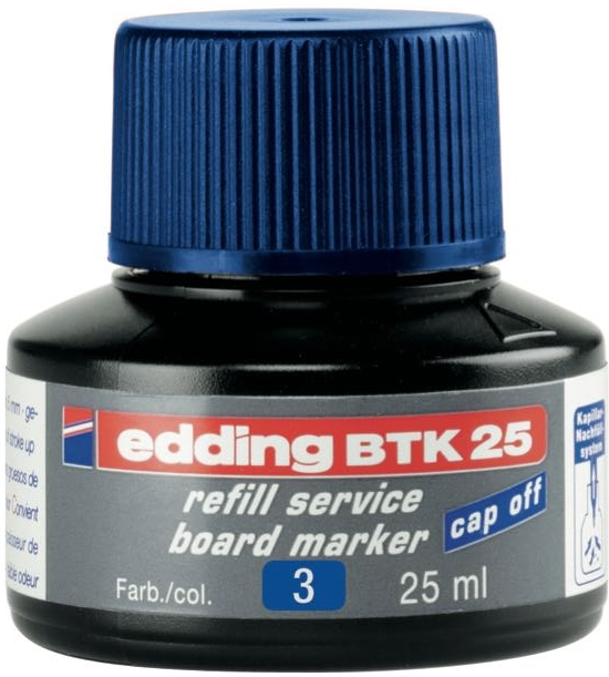 EDDING BEYAZ TAHTA MÜREKKEBİ 25 ML E-BTK25 MAVİ - 