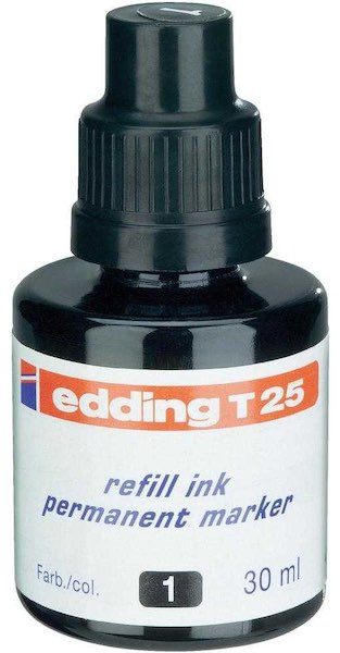 EDDING PERMANENT MÜREKKEP 30 ML E-T25 SİYAH - 