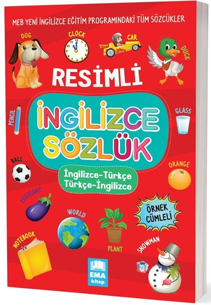 EMA KİTAP - SÖZLÜK RESİMLİ İNGİLİZCE-TÜRKÇE / TÜRKÇE-İNGİLİZCE- 