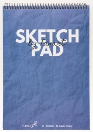 FANART SKETCH PAD A4 ACADEMY SPR. MAVİ 80G 50YP. 8681- 