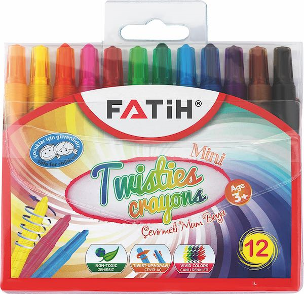 FATİH CRAYON BOYA 12 RENK UZUN 50130- 