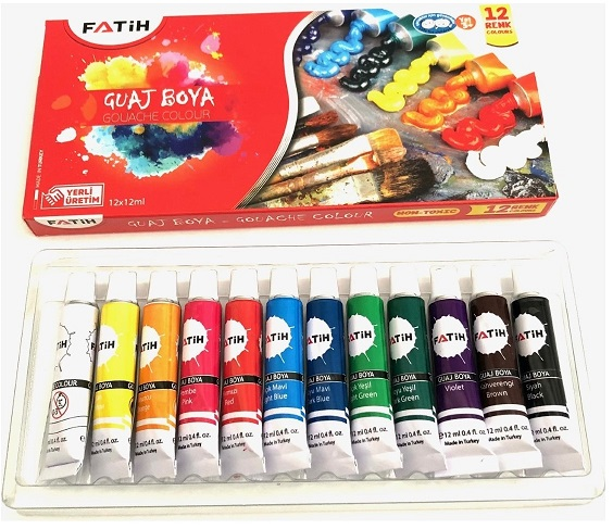 FATİH GUAJ BOYA 12 ML 12 RENK FA50521GB12- 